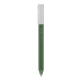 Ручка гелева авт. BUROMAX 83102-04 PRESTIGE SILVER 0,5мм синя, корпус зелений (12) /BM.83102-04/