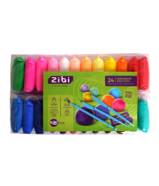 Пластилін повітряний ZiBi KIDS Line 6297 24кол. 120г /ZB.6297/