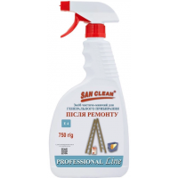Засіб миючий San Clean 750мл PROFESSIONAL LINE, для генерального прибирання після ремонту, універсальний (курок)
