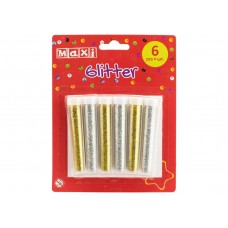 Блискітки для декорування MAXI MX61730 3шт. срібні +3шт. золото * 4г /MX61730/