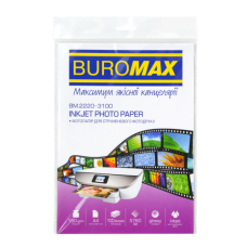 Фотопапір глянцевий А4, 150г/м, 100арк. BUROMAX 2220-3100 (12) /BM.2220-3100/
