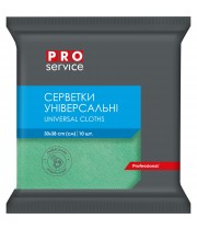 Серветка д/прибирання PROService віскозна зелена (10шт.в уп.) (30х38см) (20)