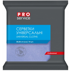 Серветка д/прибирання PROService віскозна синя (10шт.в уп.) (30х38см) (20)