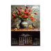 Календар настінний перек. BUROMAX 210650, А2 (на пружині) Flowers and birds 2027р. (10) /BM.210650/
