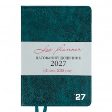 Щоденник датований 2027 Leo Planner А5 Prime 252730 смарагдовий /252730/