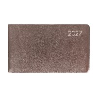 Щотижневик датований 2027 Leo Planner 10х17см Glory 252740 темно-сірий металік (м'який) /252740/
