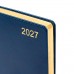 Щоденник діловий Leo Planner City A5 датований 2027 твердий синій 368 сторінок