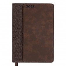 Щоденник датований 2027 Leo Planner А5 Nebraska 252767 коричневий /252767/