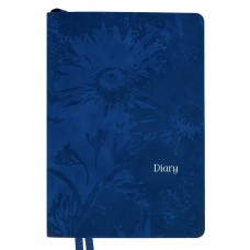 Щоденник недатований Leo Planner А5 Fiore 252772 синій (м'який) /252772/