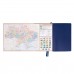 Щоденник недатований Leo Planner А5 Fiore 252772 синій (м'який) /252772/