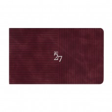 Щотижневик Leo Planner Clarity датований 2027 м'який винний 128 сторінок 10х17 см