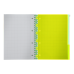 Книга канц. на спір. А4 120арк. # офс. BUROMAX NEON, пласт.обкл. з розділ. та перфорацією, зелена /BM.24349911-04/