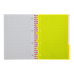 Книга канц. на спір. А4 120арк. # офс. BUROMAX NEON, пласт.обкл. з розділ. та перфорацією, рожева /BM.24349911-10/