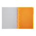 Книга канц. на спір. А4 120арк. # офс. BUROMAX NEON, пласт.обкл. з розділ. та перфорацією, помаранчева /BM.24349911-11/