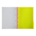 Книга канц. на спір. А4 120арк. # офс. BUROMAX NEON, пласт.обкл. з розділ. та перфорацією, помаранчева /BM.24349911-11/