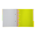 Блокнот BUROMAX B5 на спір. пласт. обкл. з розділ. та перф. 120арк. NEON помаранчевий /BM.24359911-11/