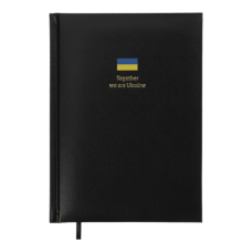 Щоденник датований 2027 BUROMAX А5 BRAVE 21125-01 чорний /BM.21125-01/