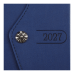 Щоденник датований 2027 BUROMAX А5 GRAZIA 21195-03 темно-блакитний /BM.21195-03/