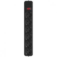Фільтр мережевий Gembird 6 роз.+вимик. 1,8м Black /SPG6-G-6B/