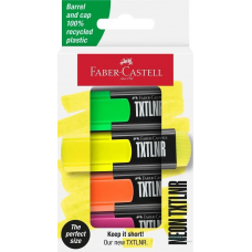 Набір маркерів текст. 4кол. Faber-Castell 154204 Superfluorescent /154204/