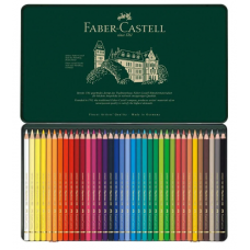Олівці кольорові 36кол. Faber-Castell 110036 POLYCHROMOS метал.коробка /110036/