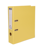 Папка-реєстратор А4 70мм BUROMAX 3019-08 IDEAL двостороння, жовта (20) /BM.3019-08c/