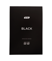 Альбом для малювання 20арк. склейка ZiBi KIDS Line 1465-01 BLACK (5) /ZB.1465-01/