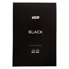 Альбом для малювання 20арк. склейка ZiBi KIDS Line 1465-01 BLACK (5) /ZB.1465-01/
