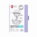 Скетчбук SANTI 743487 тв.обкл. PU 10х15см, 100арк. 110г/м, фіолетовий з карманом (для графіки) /743487/