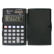 Калькулятор OPTIMA  кишеньк. 75519 чорний, 8розр. (103*67мм) /О75519/