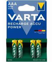 Акумулятор VARTA AAA HR03 1000 mAh Recharge Accu Power  4шт/упак. (ціна за уп)