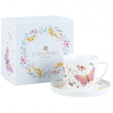 Чашка керамічна AXENT 2181-3-A-TR Turnowsky, Fairy Garden 250мл, з блюдцем (набір) /2181-3-A-TR/