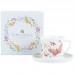 Чашка керамічна AXENT 2181-3-A-TR Turnowsky, Fairy Garden 250мл, з блюдцем (набір) /2181-3-A-TR/