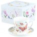 Чашка керамічна AXENT 2181-3-A-TR Turnowsky, Fairy Garden 250мл, з блюдцем (набір) /2181-3-A-TR/