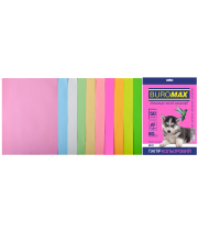 Папір кольоровий 80г/м, А4 10кол./5шт./50арк. BUROMAX 2721750-99, PASTEL+ NEON /BM.2721750-99/