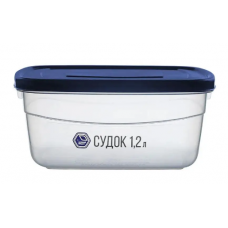 Судок д/харч. продуктів Народний продукт №91 1,2л квадратний /2790/