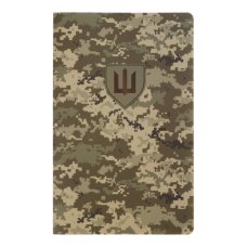 Блокнот BUROMAX А5 64арк. MILITARY 295190-04 обкл. з синтетичного каменя, піксель (клітинка) /BM.295190-04/