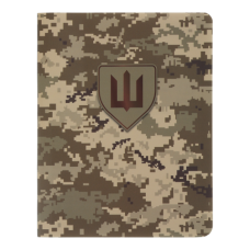 Блокнот BUROMAX А6 64арк. MILITARY 296190-04 обкл. з синтетичного каменя, піксель (клітинка) /BM.296190-04/