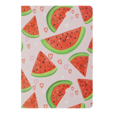 Блокнот BUROMAX А5 32арк. FRUITS 24822103-10 рожевий, обкладинка прошита (клітинка) (12) /BM.24822103-10/