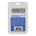 Бейдж (ідентифікатор) BUROMAX 5414-12 69х111мм вертик. PP+PVC, білий (5) /BM.5414-12/