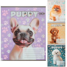 Зошит  12арк. коса ZiBi 1753 DOGS (25) /ZB25.1753C/
