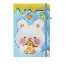 Блокнот ZiBi KIDS Line А5 тв. пал. 80арк. YAMMY 115106 блакитний, на гумці, крем.папір (клітинка) (16) /ZB.115106/
