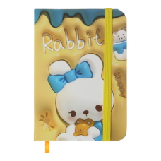 Блокнот ZiBi KIDS Line А7 тв. пал. 80арк. YAMMY 117101 жовтий, на гумці, крем.папір (клітинка) (24) /ZB.117101/