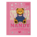 Блокнот ZiBi KIDS Line А6 тв. пал. 64арк. BEAR TOY 12721-10 рожевий (клітинка) (20) /ZB.12721-10/
