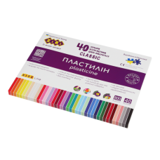 Пластилін 40кол. ZiBi KIDS Line 6242, CLASSIC 800г (6) /ZB.6242/