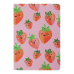 Блокнот BUROMAX А5 32арк. FRUITS 24822103-29 малиновий, обкладинка прошита (клітинка) (12) /BM.24822103-29/