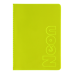 Блокнот BUROMAX А5 пласт. обкл. 80арк. NEON 24822180-08 жовтий (зшита обкладинка)(клітинка) (6) /BM.24822180-08/