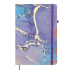 Блокнот BUROMAX А5 80арк. MARBLE 255121-07 фіолетовий, тв.лам.обкл., на гумці, крем.папір (16) /BM.255121-07/