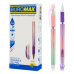 Ручка гелева BUROMAX 8312-01 0,5мм "пиши-стирай" GLOSS синя (12) /BM.8312-01/