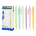 Ручка масляна авт. BUROMAX 8371 PEARL 0,7мм синя, асорті корпусів (12/144) /BM.8371/